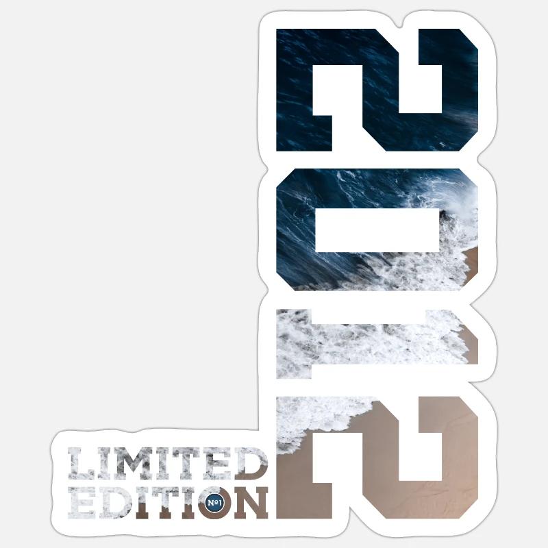 14E ANNIVERSAIRE ÉDITION LIMITÉE 2012 - Sticker taille S (10 x 10 cm) - blanc mat