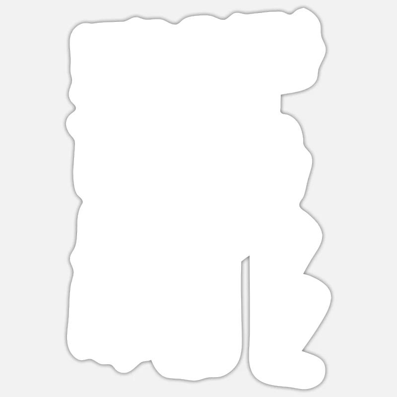 Running Runner Half Marathon - Sticker size S (10 x 10 cm) - white matte