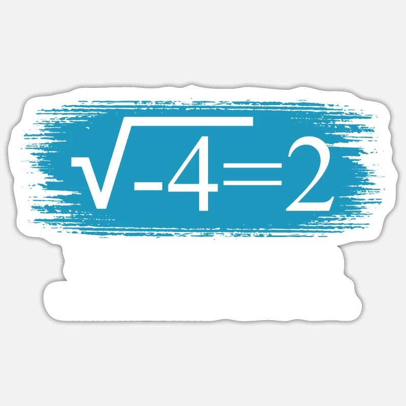 Funny Math Saying Complex Numbers Sticker size S (10 x 10 cm)