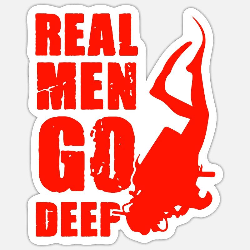 diving fun - Sticker size S (10 x 10 cm) - white matte