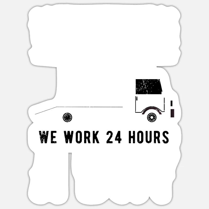 Abschlepper Abschleppdienst Abschleppwagenfahrer Sticker Größe S (10 x 10 cm)