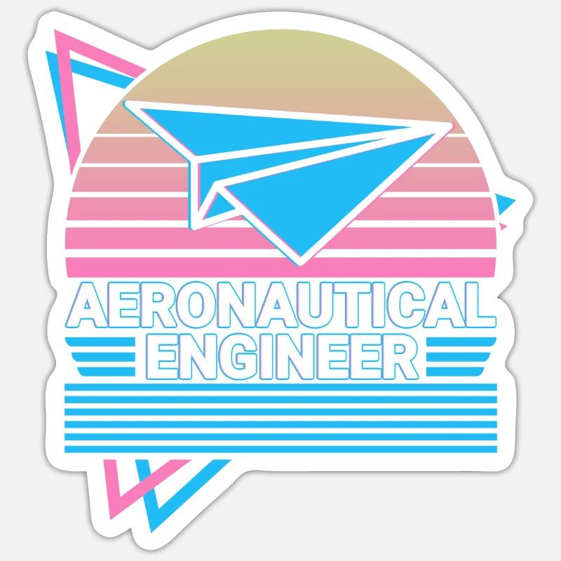 Aeronautical Engineer Aeronautical Engineering Sticker size S (10 x 10 cm)