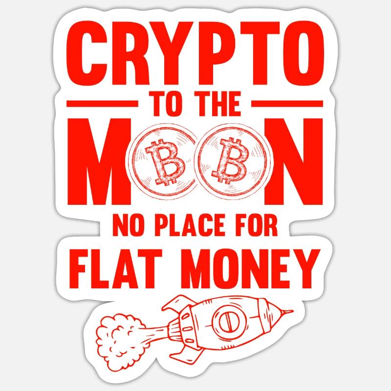 argent bitcoin - Sticker taille S (10 x 10 cm) - blanc mat
