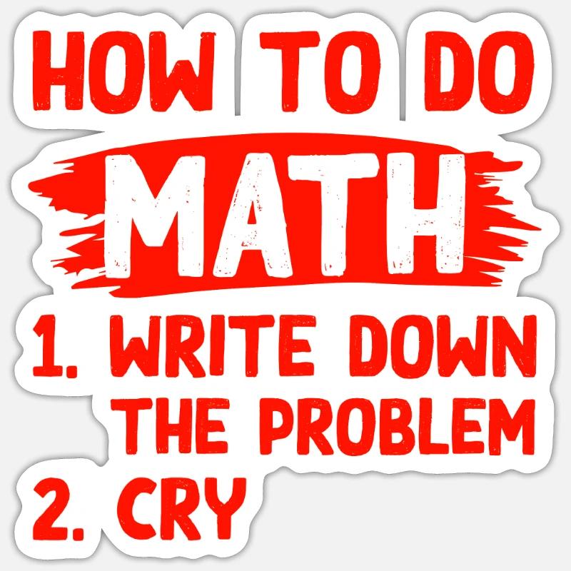 mathematik problem Sticker Größe S (10 x 10 cm)