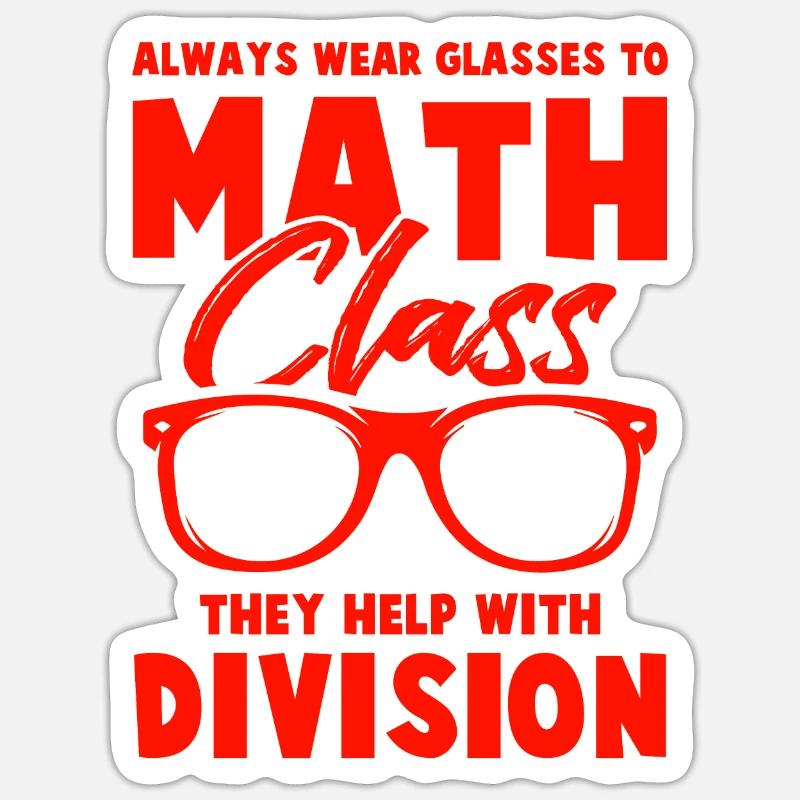 mathematics class Sticker size S (10 x 10 cm)