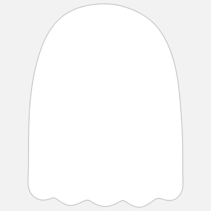 Unimpressed Ghost - Sticker size S (10 x 10 cm) - white matte