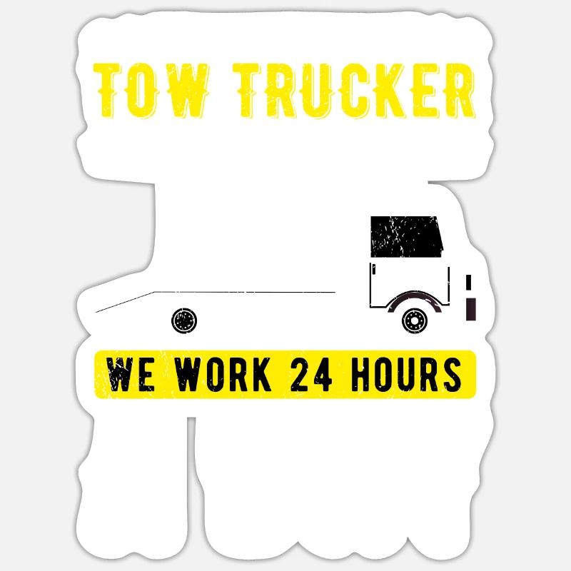 Abschlepper Abschleppdienst Abschleppwagenfahrer Sticker Größe S (10 x 10 cm)