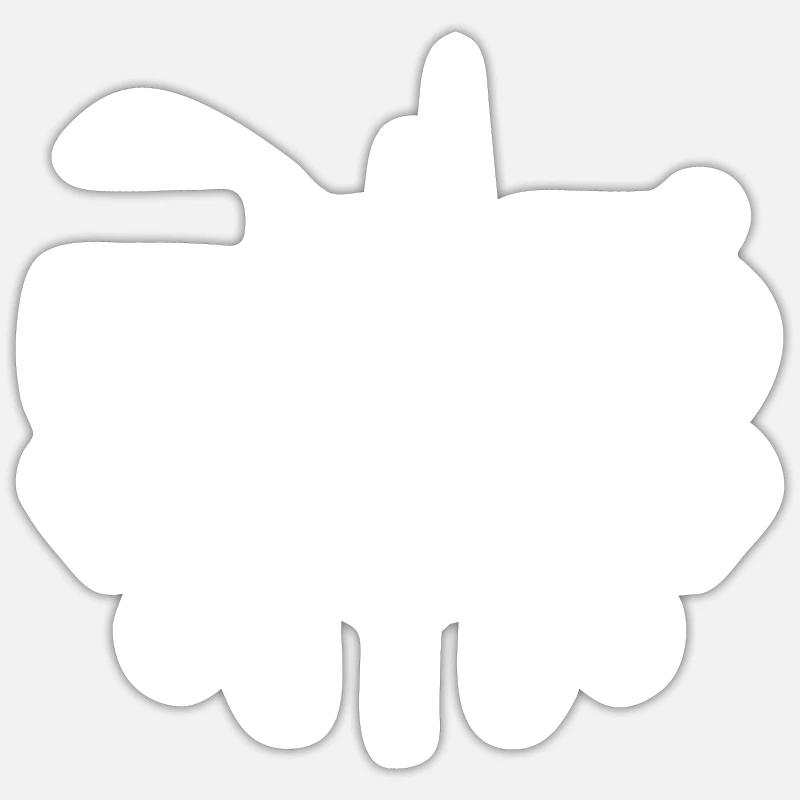Infirmière bienheureuse Krankenschwester - Sticker taille S (10 x 10 cm) - blanc mat