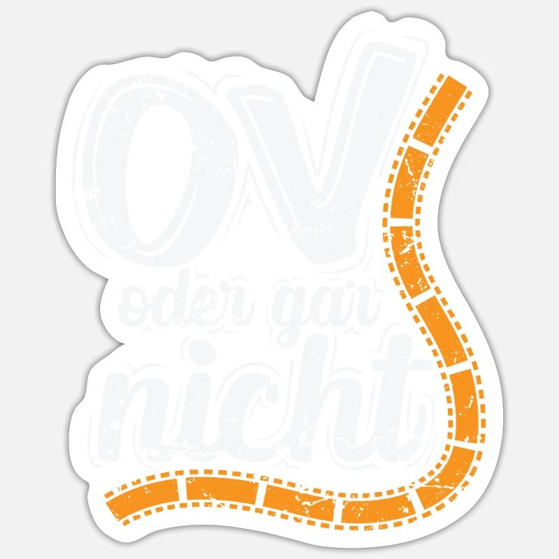OV oder gar nicht Übersetzung Filme Sprache Sticker Größe S (10 x 10 cm)