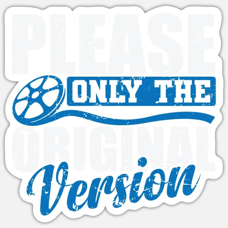 Please only the Original Version Filme Sticker Größe S (10 x 10 cm)