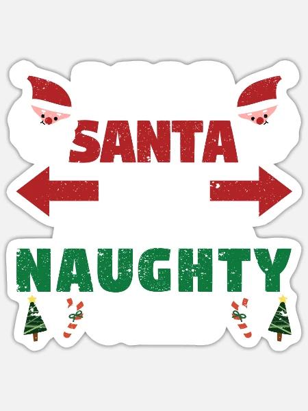 Weihnachtspyjamas Xmas Lieber Weihnachtsmann Sie - Sticker Größe S (10 x 10 cm) - Mattweiß