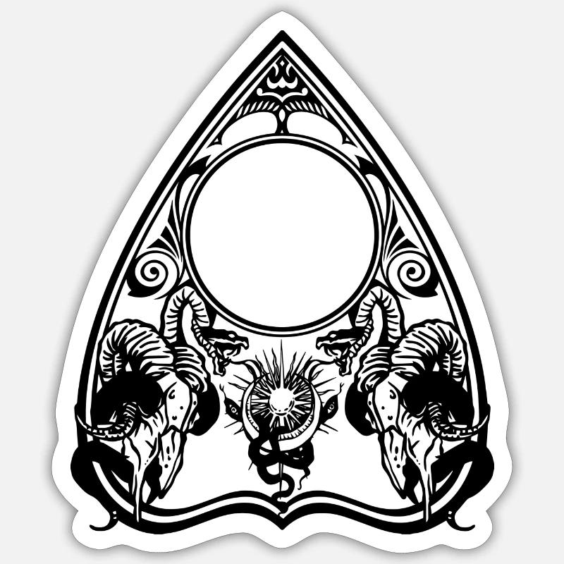 Planchette Devil Halloween - Sticker size S (10 x 10 cm) - white matte