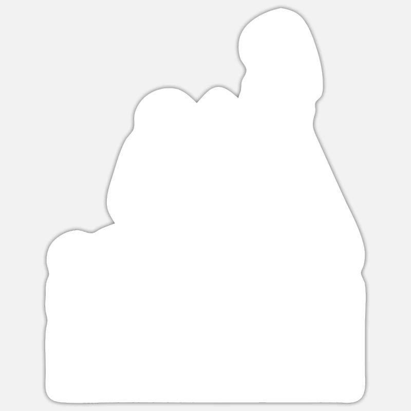 Frisch verheiratet Hochzeit Ehemann Sticker Größe S (10 x 10 cm)