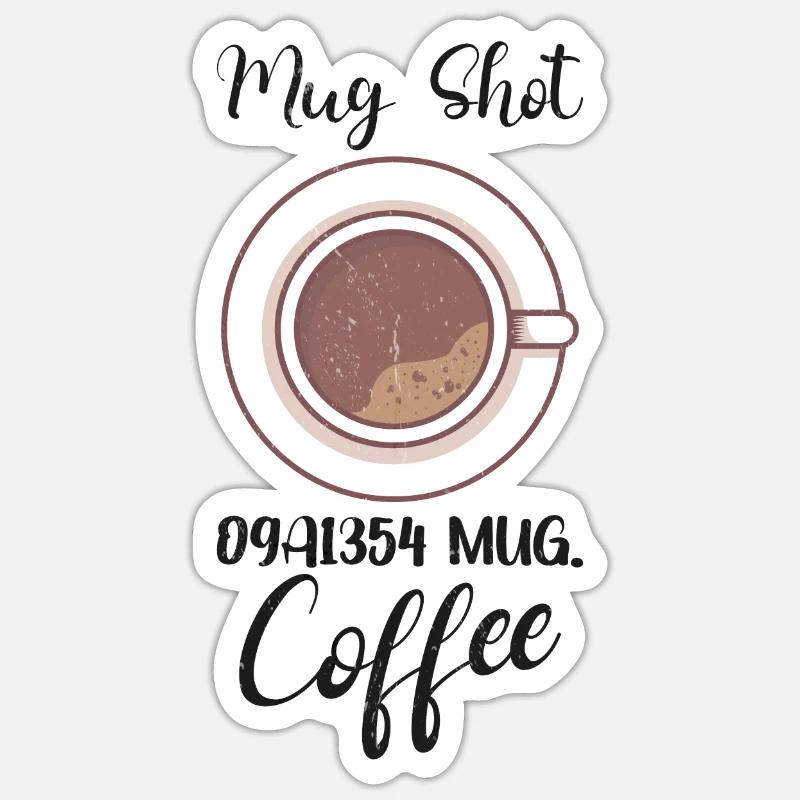 Coffee Lover Caffeine Molecule Java Latte Espresso Sticker Größe S (10 x 10 cm)