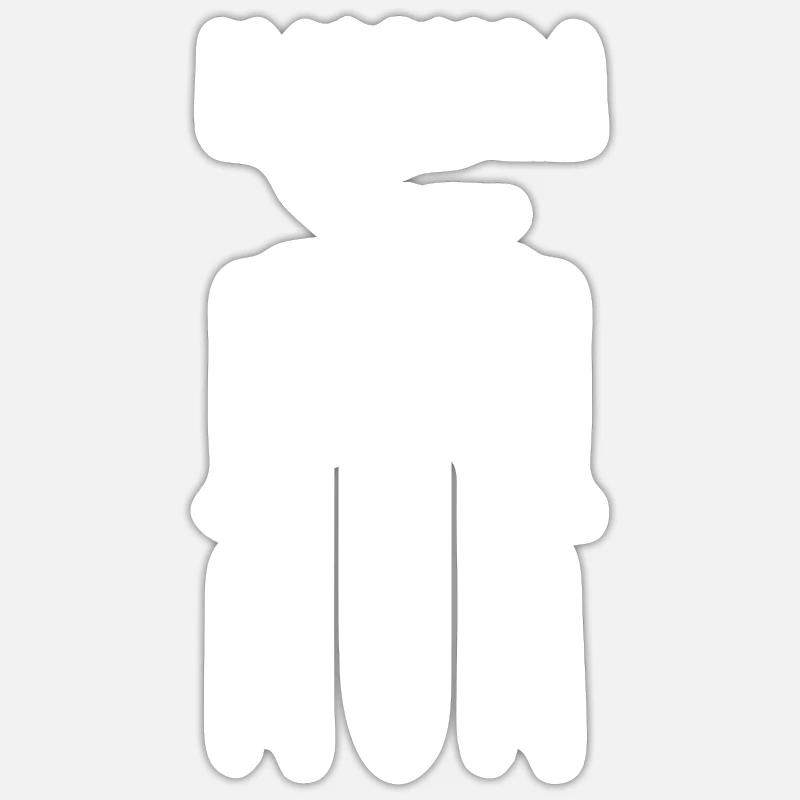 Vibraphone Maman Marimba Ninja Et Maillet Sticker taille S (10 x 10 cm)