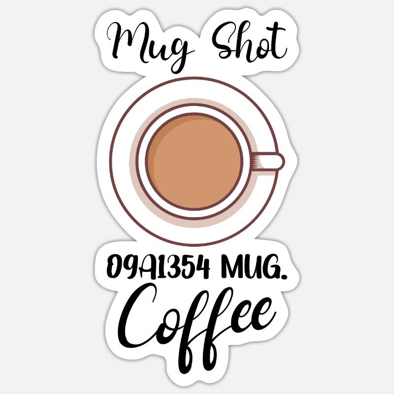 Coffee Lover Caffeine Molecule Java Latte Espresso Sticker Größe S (10 x 10 cm)