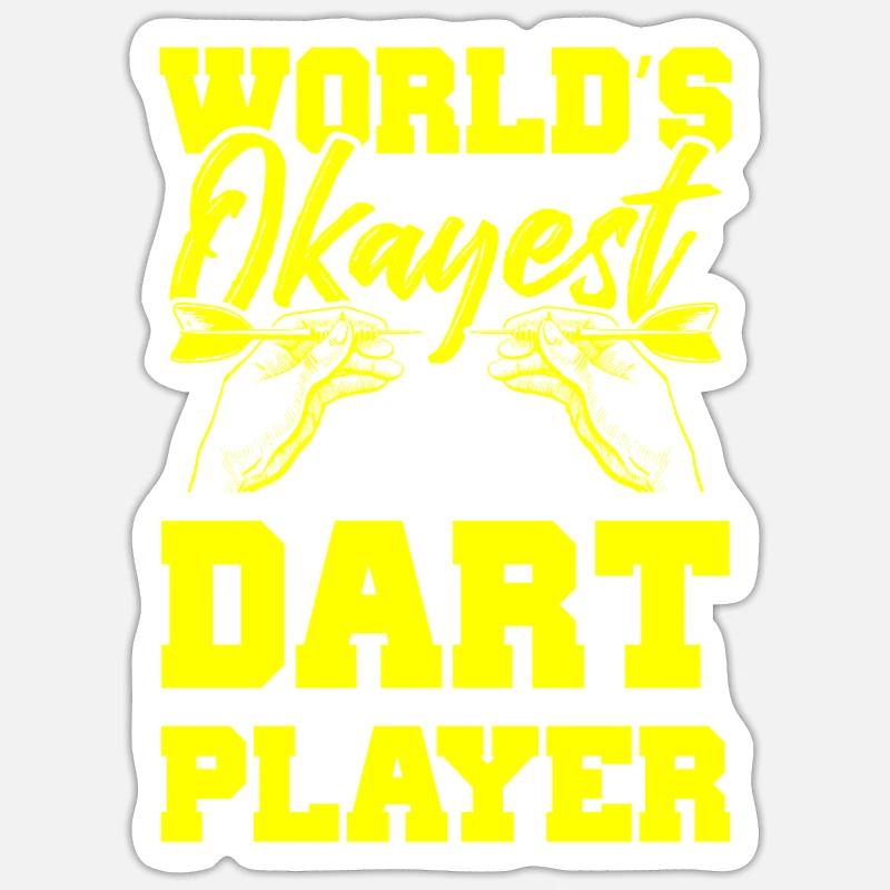 best darts player Sticker size S (10 x 10 cm)
