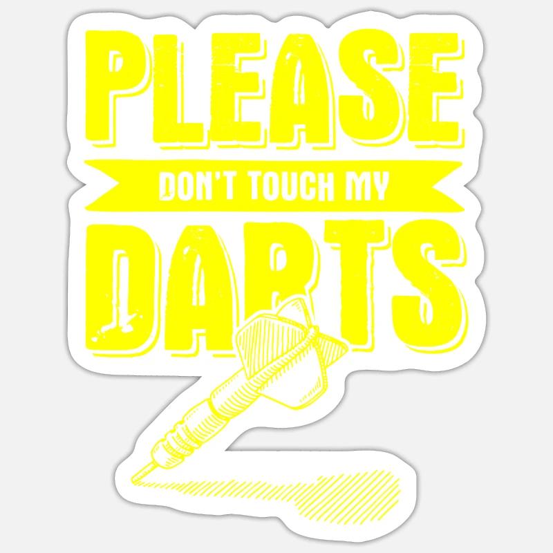 jeu de fléchettes Sticker taille S (10 x 10 cm)