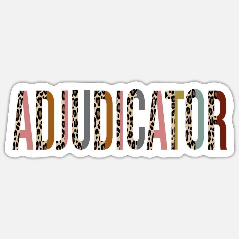 Adjudicator - Sticker size S (10 x 10 cm) - white matte