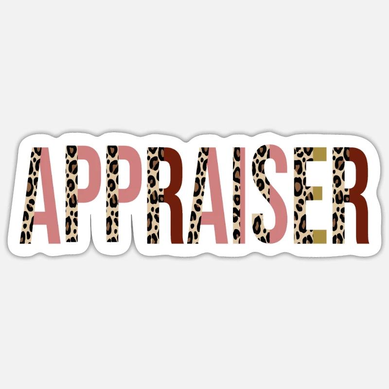 Priseur - Sticker taille S (10 x 10 cm) - blanc mat