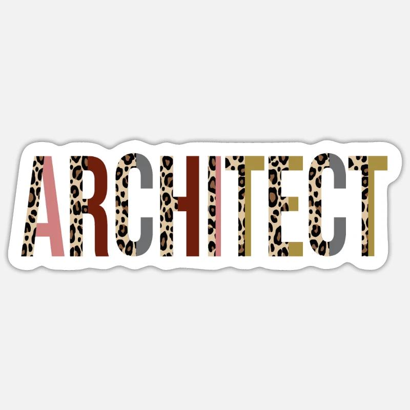Architect - Sticker size S (10 x 10 cm) - white matte