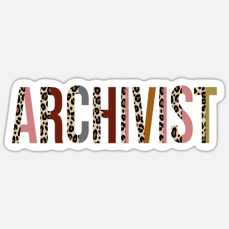 Archivar - Sticker Größe S (10 x 10 cm) - Mattweiß