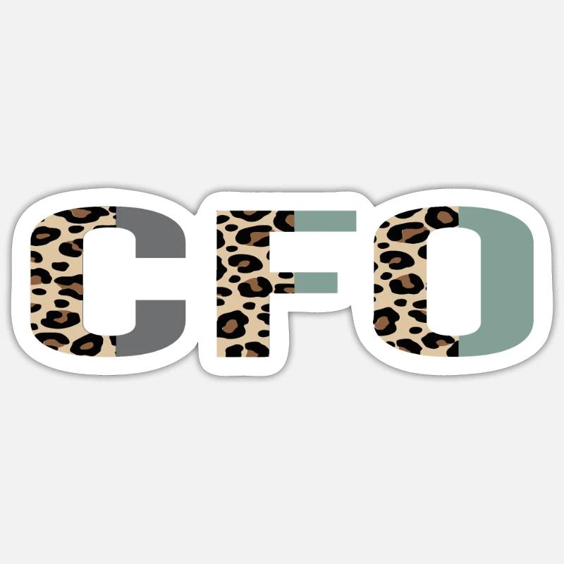 Cfo - Sticker size S (10 x 10 cm) - white matte
