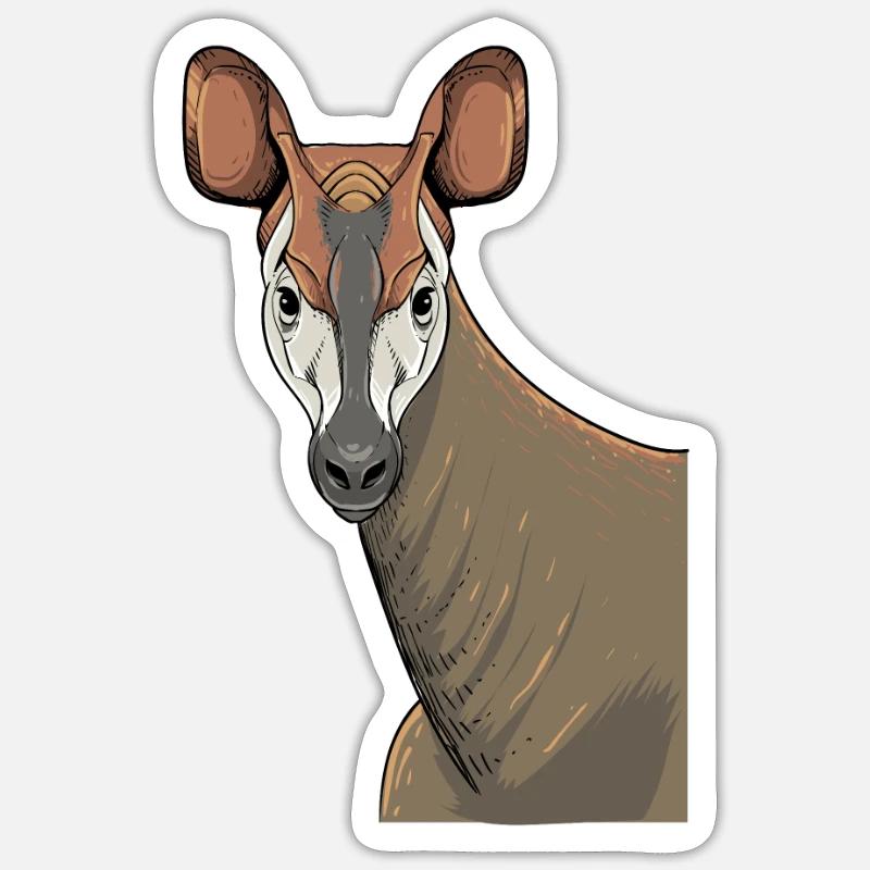 Okapi I Forest Giraffe from the Rainforest for Sticker size S (10 x 10 cm)