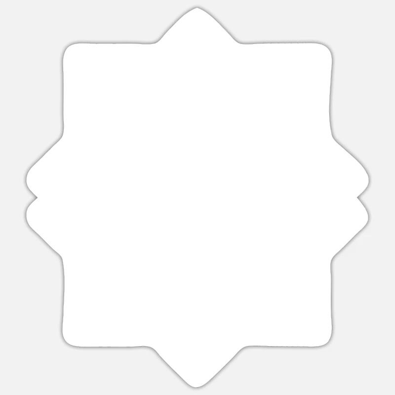 Frame Retro - Sticker size S (10 x 10 cm) - white matte