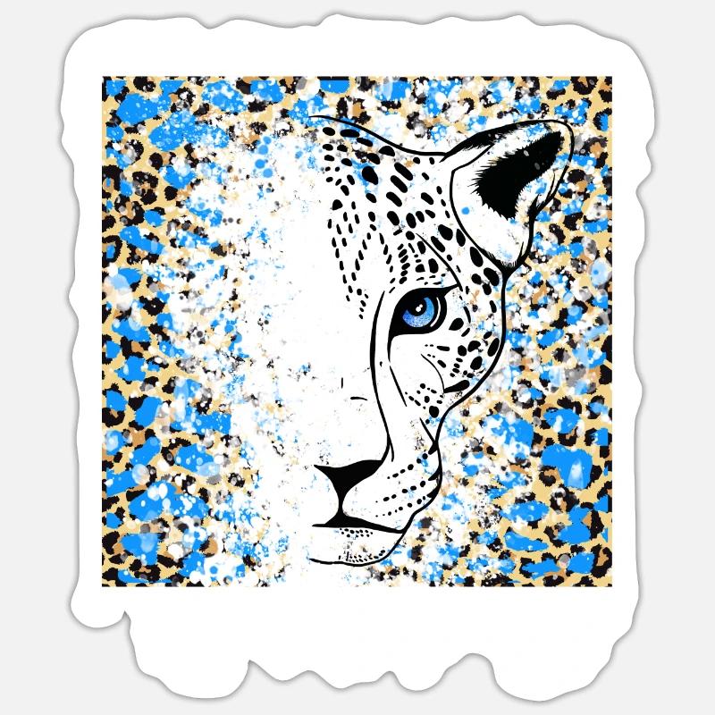 Impression Cool Animal Sticker taille S (10 x 10 cm)