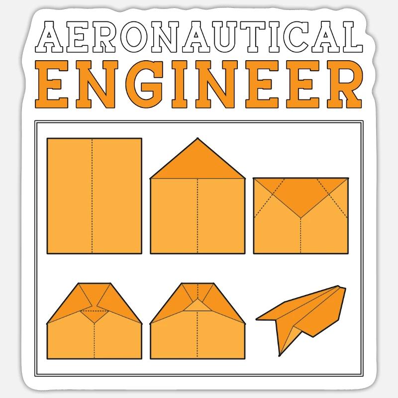 Aerospace Aeronautical Engineer Engineering Space Sticker size S (10 x 10 cm)