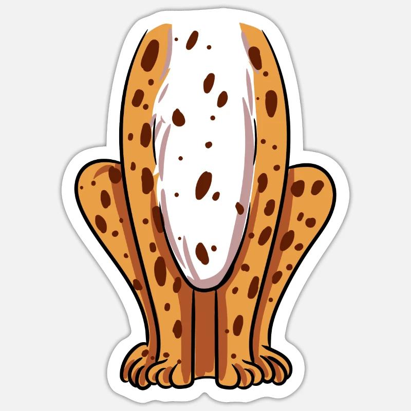 Leopard Kostüm Sticker Größe S (10 x 10 cm)