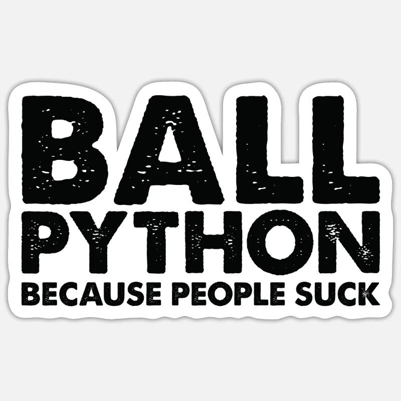 Les gens sucent le serpent python roi Sticker taille S (10 x 10 cm)