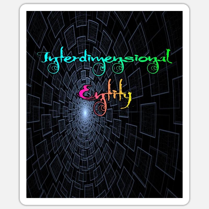 Interdimensional Entity - Sticker size S (10 x 10 cm) - white matte