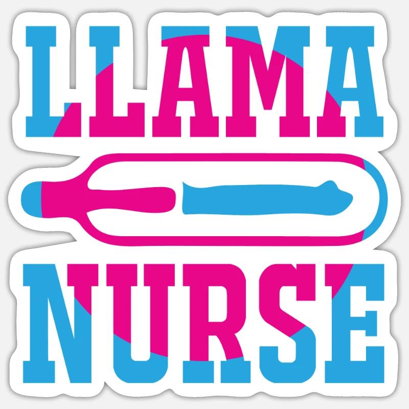 KRANKENSCHWESTER Pflegerin - Sticker Größe S (10 x 10 cm) - Mattweiß