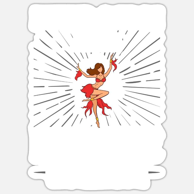 Salsa Dance Music Course Beginner Workout Dancer Sticker size S (10 x 10 cm)