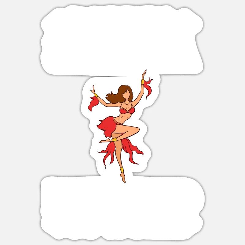 Salsa Dance Music Course Beginner Workout Dancer Sticker size S (10 x 10 cm)