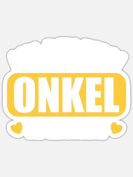 Aus dem Weg Onkel im Einsatz Nichte Neffe - Sticker Größe S (10 x 10 cm) - Mattweiß