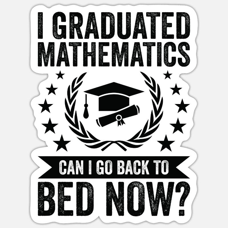 I studied mathematics Sticker size S (10 x 10 cm)