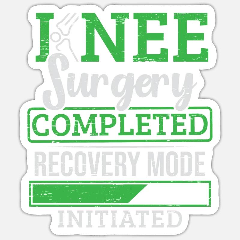 Knee Surgery Completed Knee Replacement Sticker size S (10 x 10 cm)