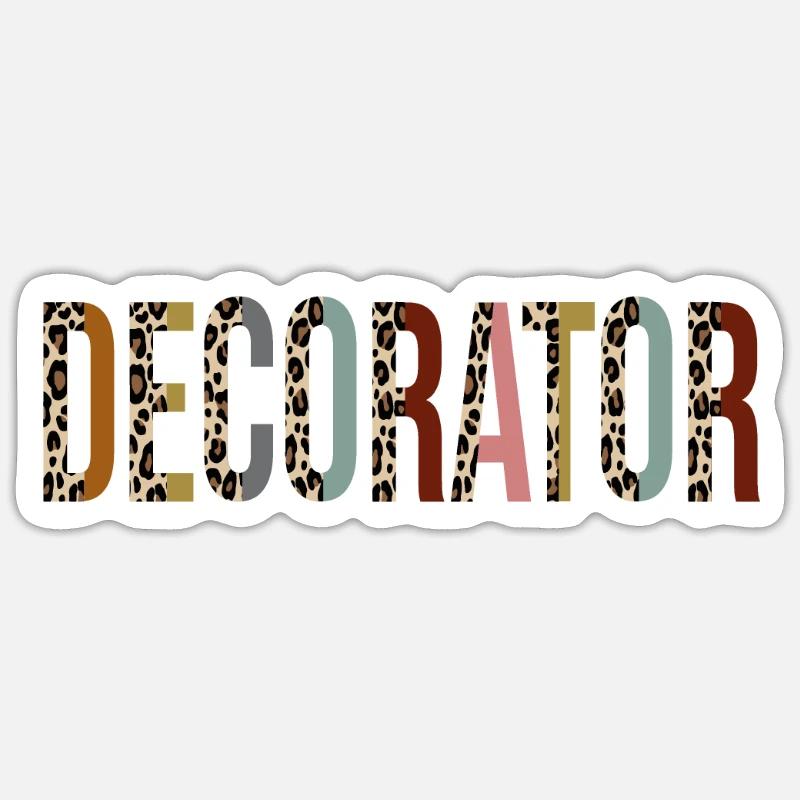 Decorator - Sticker size S (10 x 10 cm) - white matte