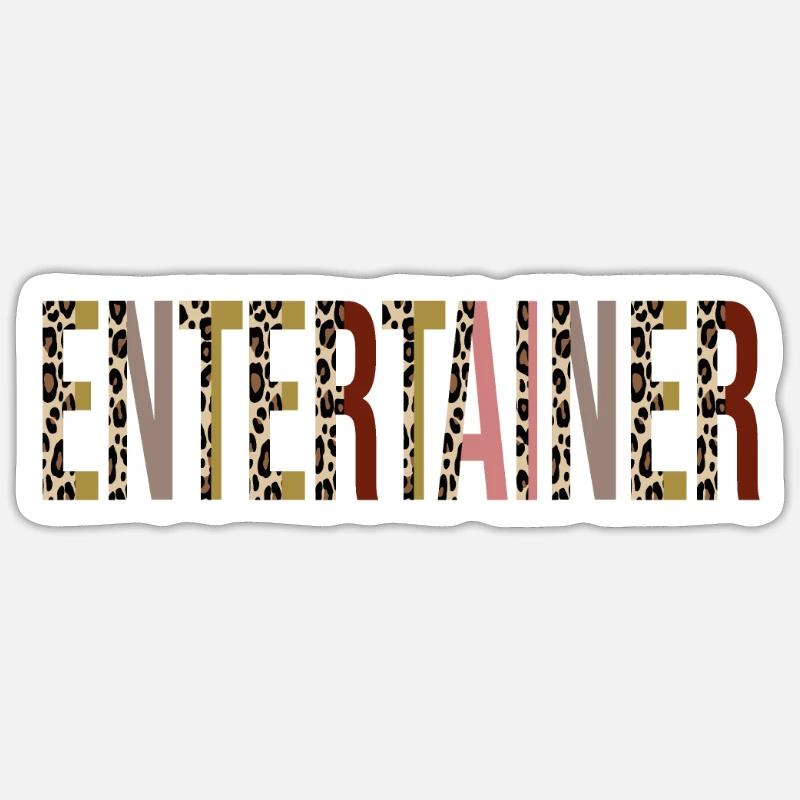 Amuseur - Sticker taille S (10 x 10 cm) - blanc mat