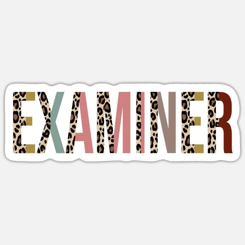 Prüfer - Sticker Größe S (10 x 10 cm) - Mattweiß