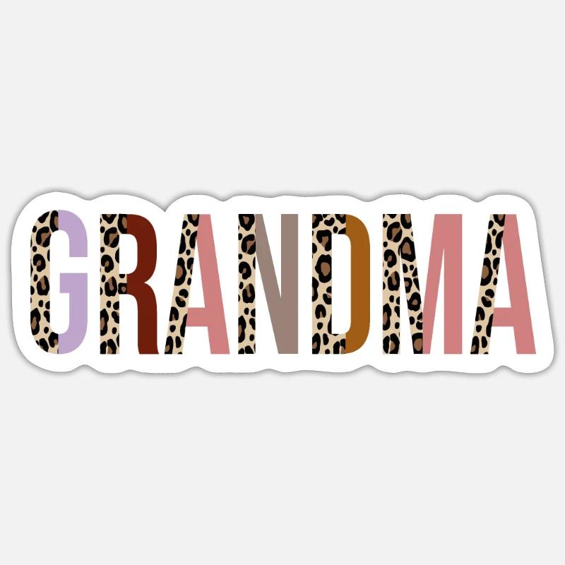 Oma - Sticker Größe S (10 x 10 cm) - Mattweiß
