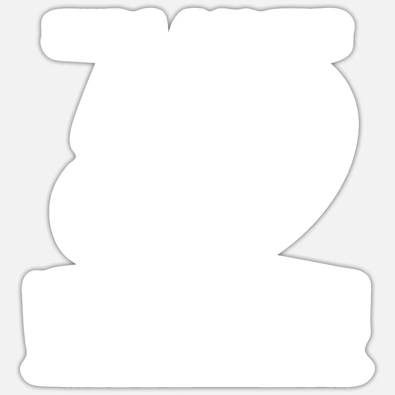 Ich bin 59 – 59. Geburtstag Geschenk - Sticker Größe S (10 x 10 cm) - Mattweiß