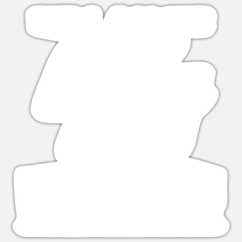 Ich bin 44 – 44. Geburtstag Geschenk - Sticker Größe S (10 x 10 cm) - Mattweiß