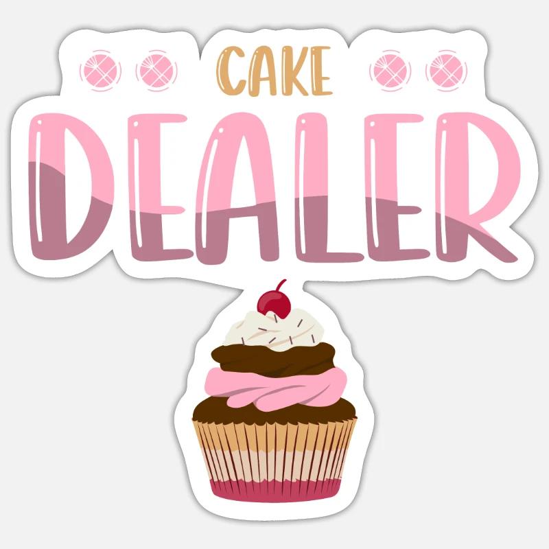Cuisson gâteau Boulanger Confiseur - Sticker taille S (10 x 10 cm) - blanc mat