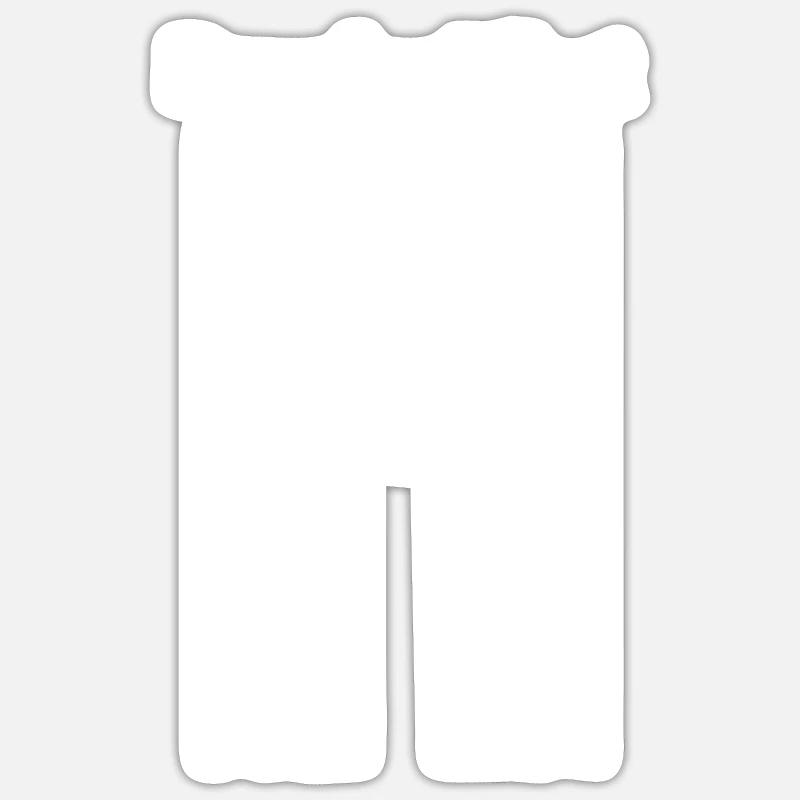 Effet Doppler - Sticker taille S (10 x 10 cm) - blanc mat