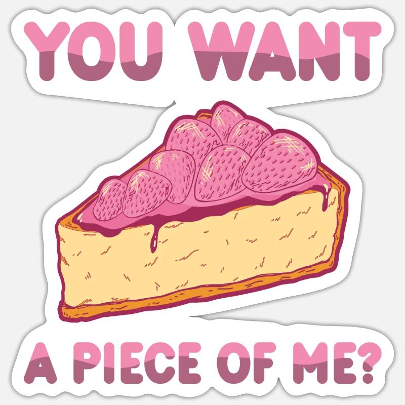 Kuchen Backen Bäcker Konditor - Sticker Größe S (10 x 10 cm) - Mattweiß