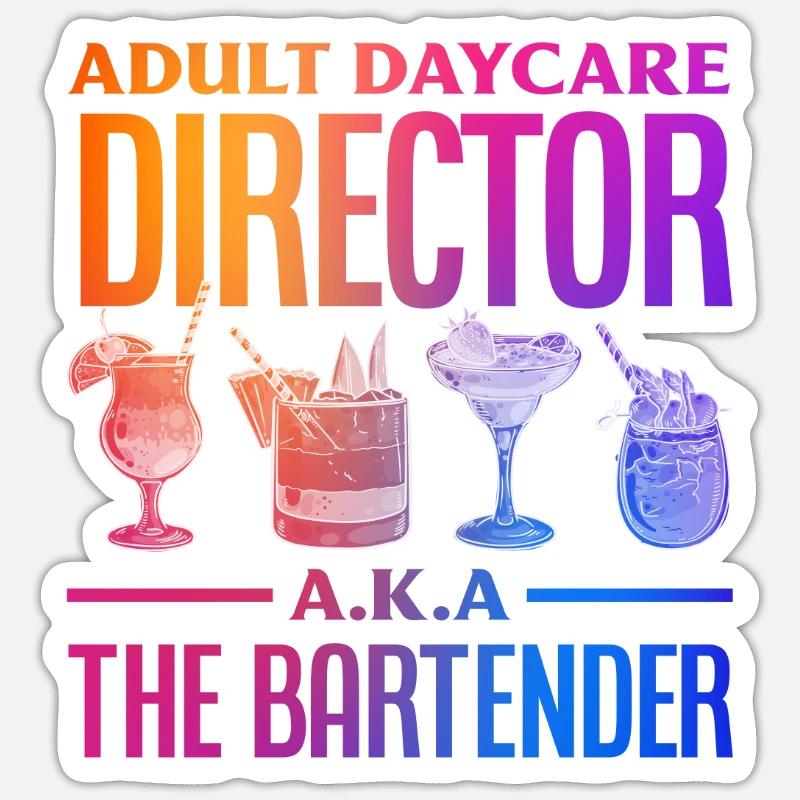 Bartender Sticker size S (10 x 10 cm)